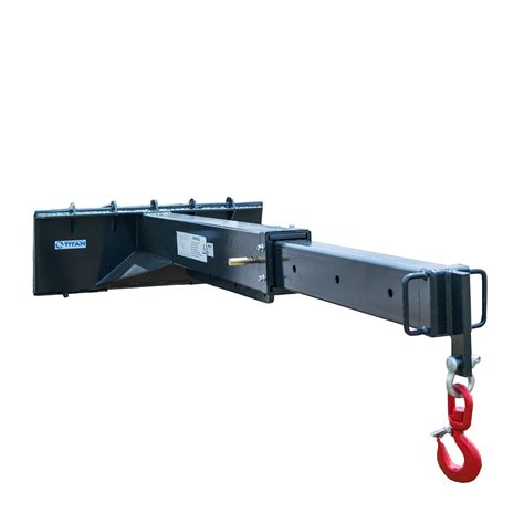 jib attachment for skid steer|skid steer crane attachment.